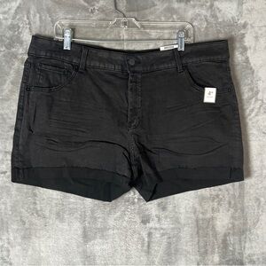 Women's Black Denim Shorts